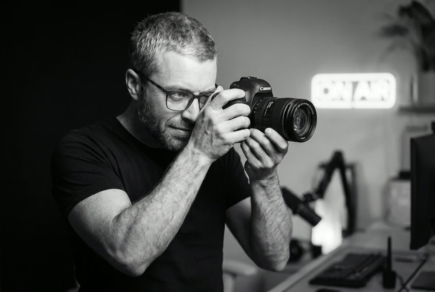 Trav shooting on a Canon — behind the edit